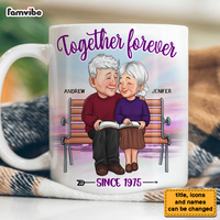 Personalized Old Couple Gift Together Forever Mug 31174 thumb 1