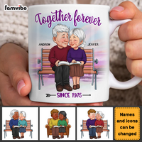 Personalized Old Couple Gift Together Forever Mug 31174 thumb 1