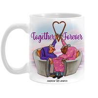 Personalized Old Couple Gift Together Forever Mug 31175 thumb 1