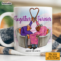 Personalized Old Couple Gift Together Forever Mug 31175 thumb 1