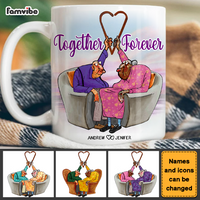 Personalized Old Couple Gift Together Forever Mug 31175 thumb 1