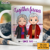 Personalized Old Couple Gift Together Forever Mug 31176 thumb 1