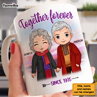 Personalized Old Couple Gift Together Forever Mug 31176 thumb 1