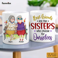 Personalized Friend Gift Sisters We Choose For Ourselves Mug 31181 thumb 1