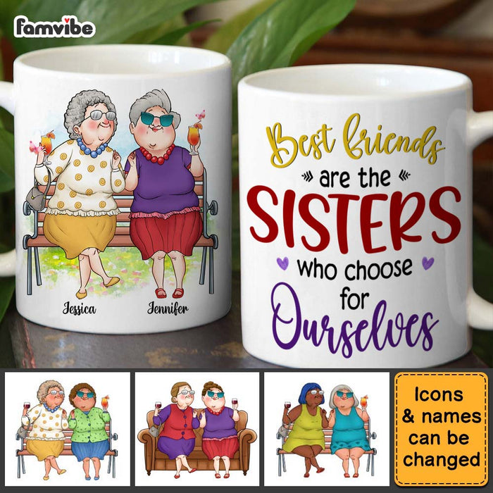 Personalized Friend Gift Sisters We Choose For Ourselves Mug 31181 1
