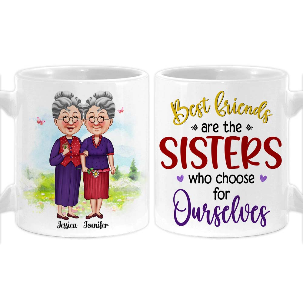 Personalized Friend Gift Sisters We Choose For Ourselves Mug 31184 Primary Mockup