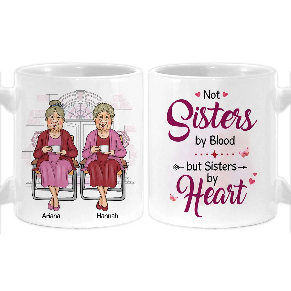 Personalized Friend Gift Sisters By Heart Mug 31191 Primary Mockup