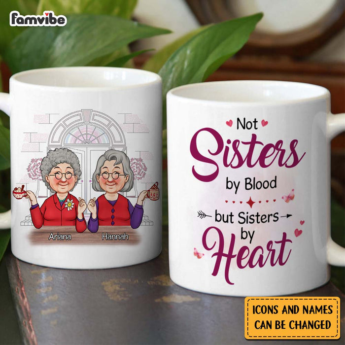Personalized Friend Gift Sisters By Heart Mug 31193 1