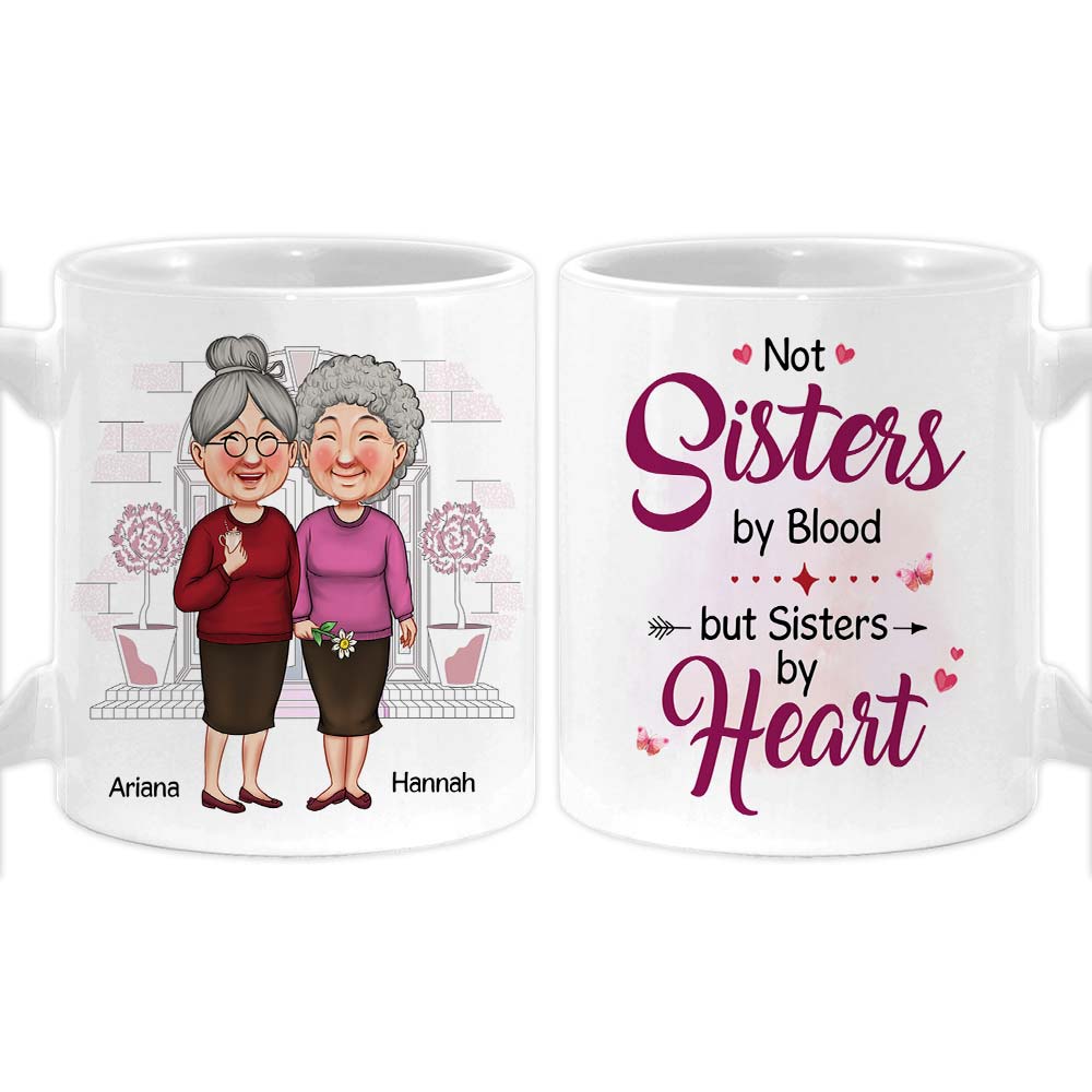 Personalized Friend Gift Sisters By Heart Mug 31194 Primary Mockup