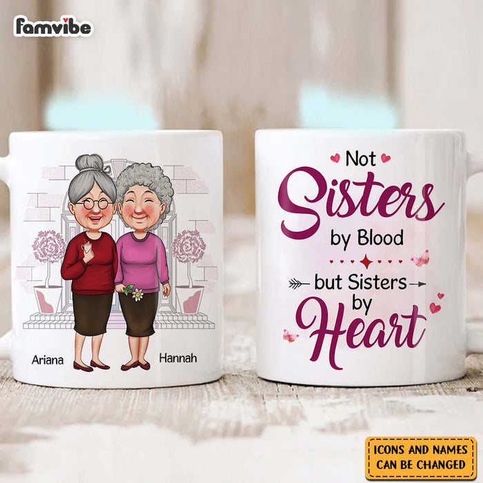 Personalized Friend Gift Sisters By Heart Mug 31194 1