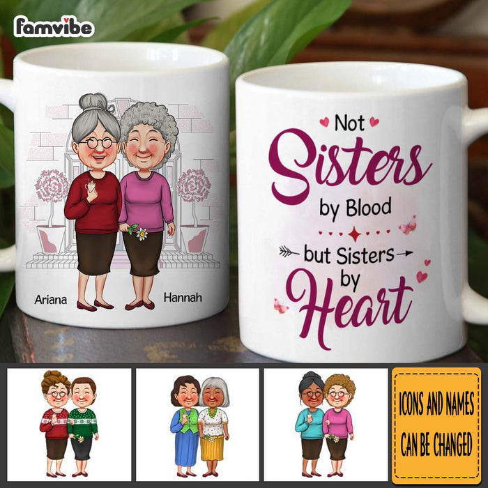 Personalized Friend Gift Sisters By Heart Mug 31194 1