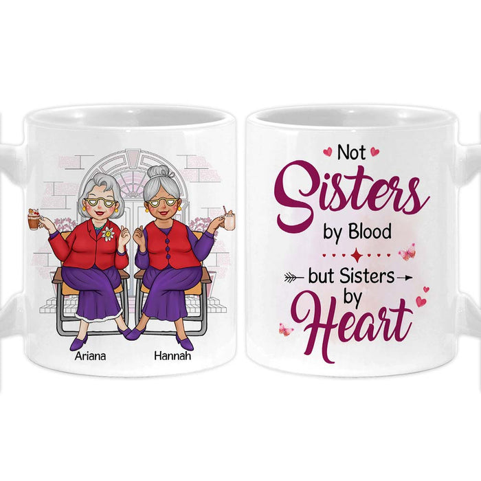 Personalized Friend Gift Sisters By Heart Mug 31195 1