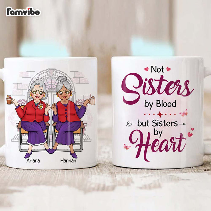 Personalized Friend Gift Sisters By Heart Mug 31195 1