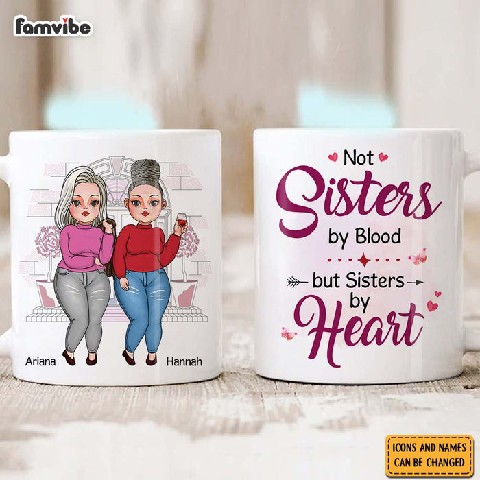 Personalized Friend Gift Sisters By Heart Mug 31196 1