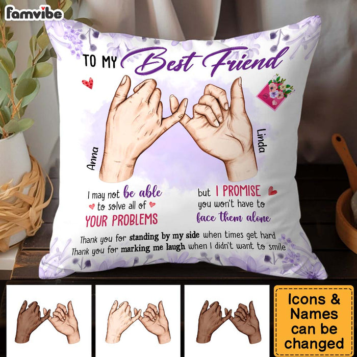 Personalized Gift For Friends Promise Hands Pillow 31224 1