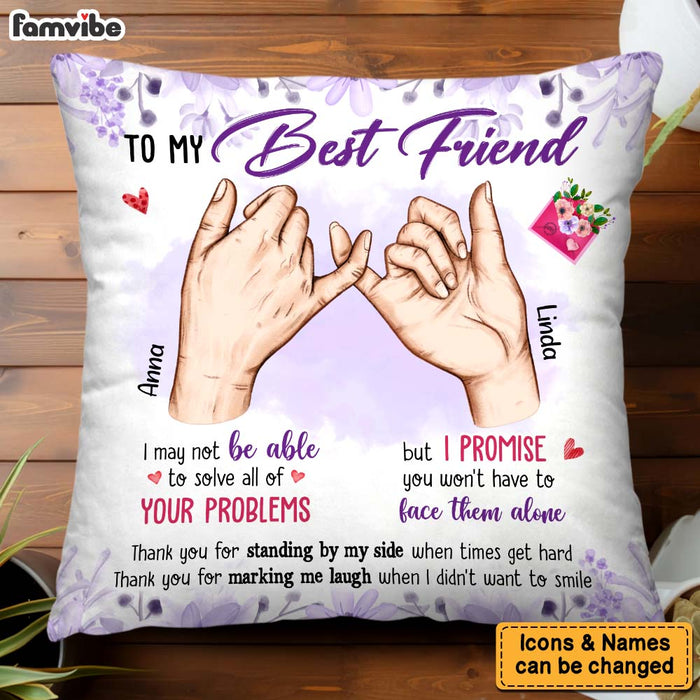 Personalized Gift For Friends Promise Hands Pillow 31224 1