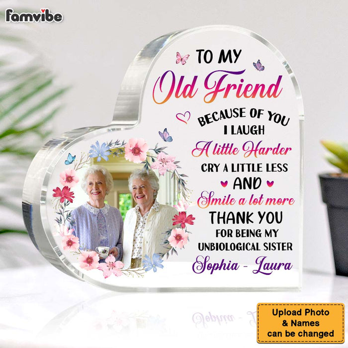 Personalized Gift For Friends Smile A Lot More Upload Photo Acrylic Plaque 31227 1