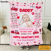 Personalized Gift For New Dad Baby First Valentine Day Blanket 31282 1