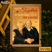 Personalized Couples Gift Upload Photo We Built A Life We Loved Picture Frame Light Box 31305 thumb 1