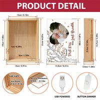 Personalized Couple Gift From Our First Kiss Picture Frame Light Box 31313 thumb 1