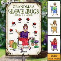 Personalized GIft For Grandma Love Bugs Metal Sign 31318 thumb 1