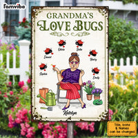 Personalized GIft For Grandma Love Bugs Metal Sign 31318 thumb 1