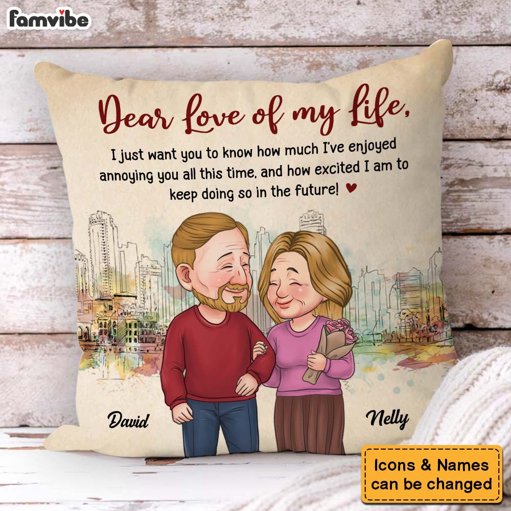 Personalized Gift For Couple I've Enjoyed Annoying You Pillow 31319 Primary Mockup