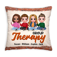 Personalized Gift For Friends Group Therapy Pillow 31320 thumb 1