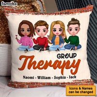 Personalized Gift For Friends Group Therapy Pillow 31320 thumb 1