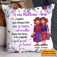 Personalized Gift For Friends French À Ma Meilleure Amie Pillow 30983 thumb 1