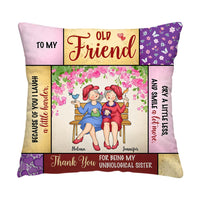 Personalized Friend Gift Thank You For Being My Unbiological Sister Pillow 31331 thumb 1