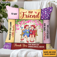 Personalized Friend Gift Thank You For Being My Unbiological Sister Pillow 31331 thumb 1