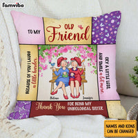 Personalized Friend Gift Thank You For Being My Unbiological Sister Pillow 31331 thumb 1