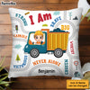 Personalized Grandson Construction Vehicle And Transportation Pillow 31335 1