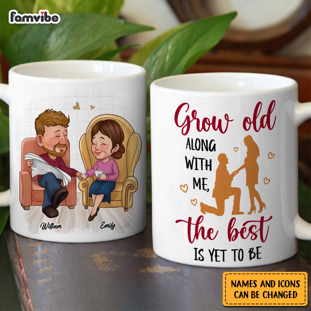 Personalized Couple Gift Grow Old Along With Me Mug 31337 Primary Mockup