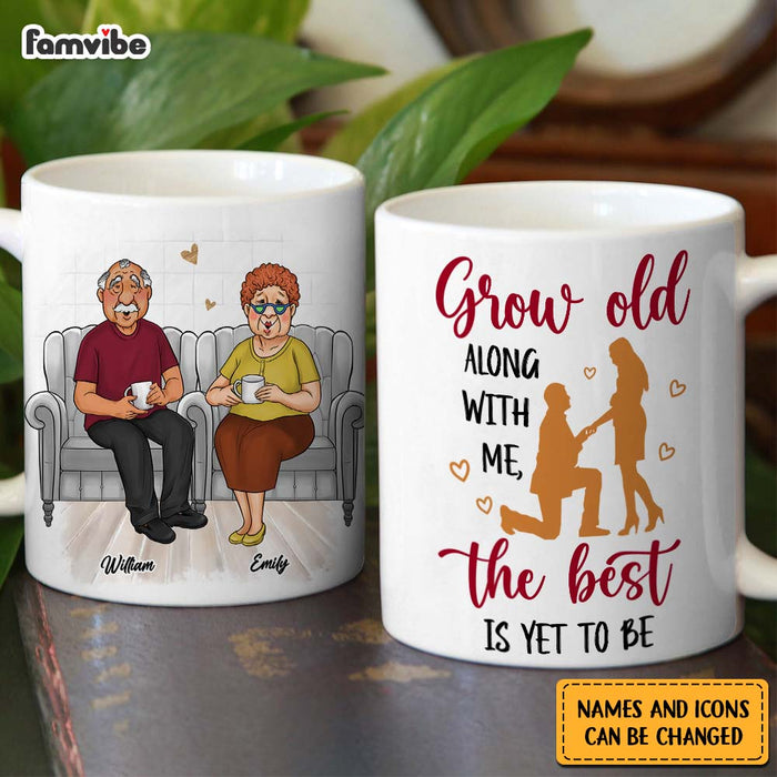 Grow Old With Me The Best Is Yet To Be Old Couples - Personalized Pill –  Macorner