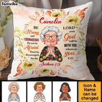 Personalized Gift For Grandma Be Strong God Pillow 31352 thumb 1