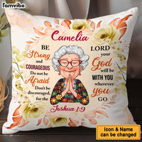 Personalized Gift For Grandma Be Strong God Pillow 31352 thumb 1