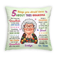 Personalized Gift For Grandma Things You Should Know Pillow 31354 thumb 1