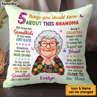 Personalized Gift For Grandma Things You Should Know Pillow 31354 thumb 1