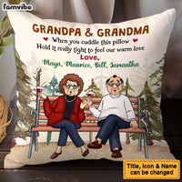 Personalized Gift For Grandpa And Grandma Cuddle This Pillow 31355 thumb 1