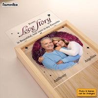 Personalized Couple Gift  Our Love Story Picture Frame Light Box 31363 thumb 1