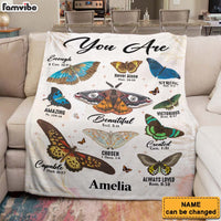 Personalized Gift For Daughter You Are Bible Verses Butterfly Blanket 31367 thumb 1