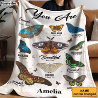 Personalized Gift For Daughter You Are Bible Verses Butterfly Blanket 31367 thumb 1