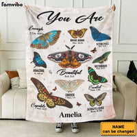 Personalized Gift For Daughter You Are Bible Verses Butterfly Blanket 31367 thumb 1