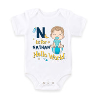 Personalized Gift For Baby Hello World Baby Onesie 31378 thumb 1