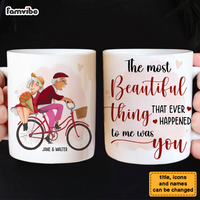 Personalized Couple The Most Beautiful Thing That Ever Happened To Me Was You Mug 31391 thumb 1