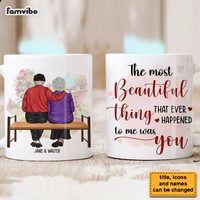Personalized Couple The Mo st Beautiful Thing That Ever Happened To Me Was You Mug 31393 thumb 1