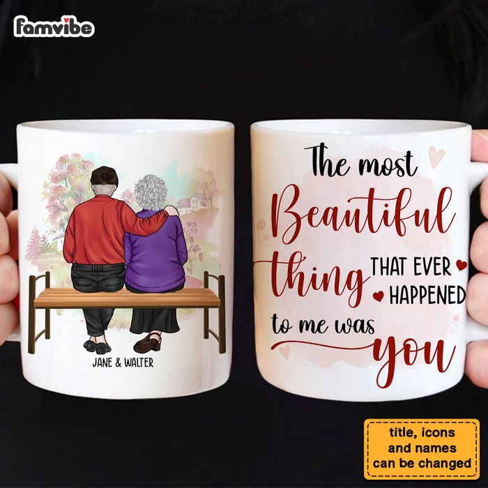 Personalized Couple The Mo st Beautiful Thing That Ever Happened To Me Was You Mug 31393 1