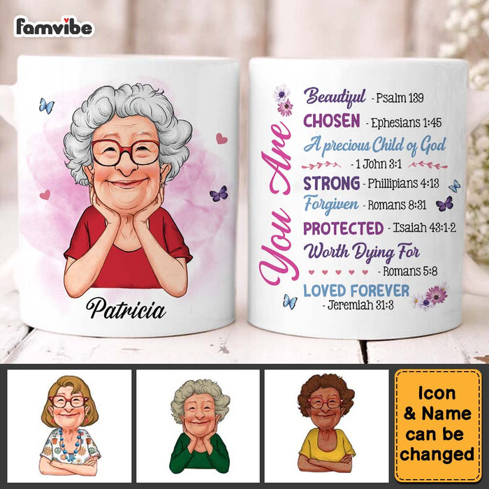 Personalized Gift For Old Woman Bible Encouragement Mug 31395 1